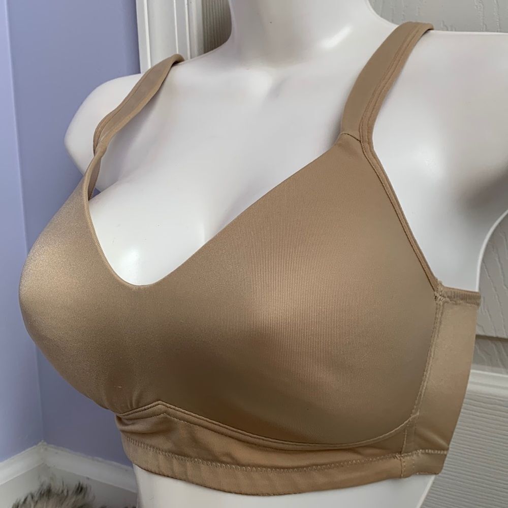 Rhonda Shear No Wire Lined Pull-on Bra S Beige
